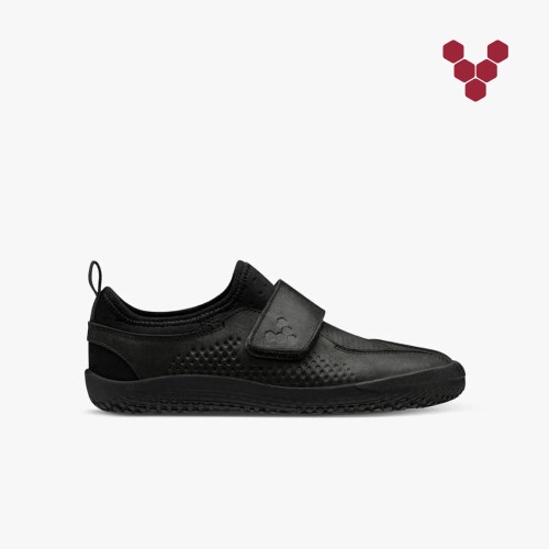 Vivobarefoot Primus School Kids Trainers Black UK RKMQ